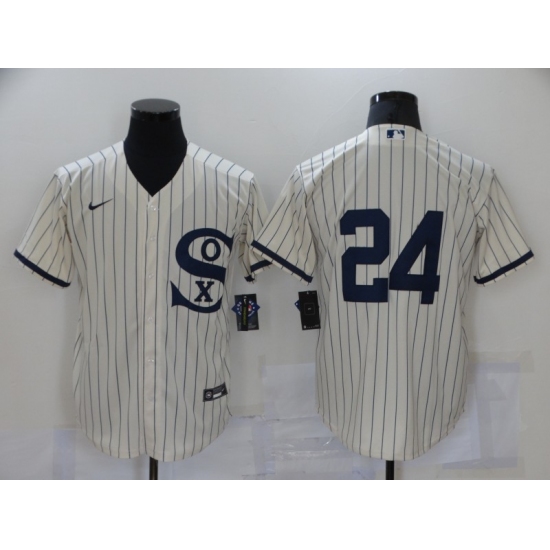 Men Chicago White Sox 24 Yasmani Grandal Cream 2021 Field of Dreams Jersey