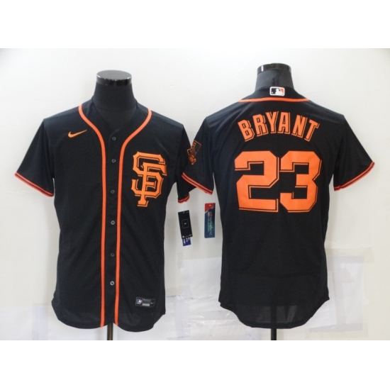 Men Nike San Francisco Giants 23 Kobe Bryant Black Elite Collection Jersey