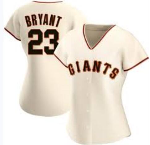 Women San Francisco Giants #23 Kris Bryant Cream Cool Base Nike Jersey