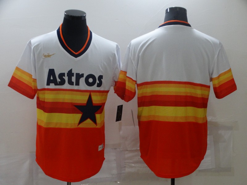 Houston Astros Blank Multi Color Nike Cooperstown Collection Jersey