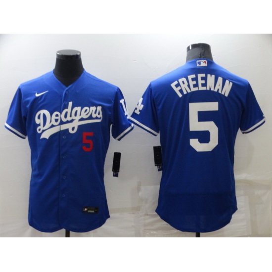 Youth Nike Los Angeles Dodgers #5 Freddie Freeman Blue Baseball Jersey