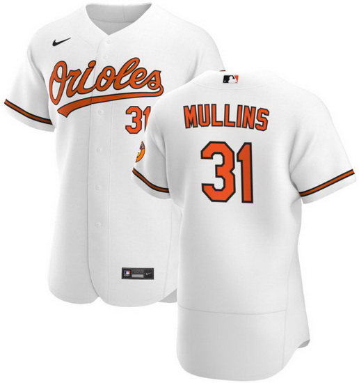 Men Baltimore Orioles 31 Cedric Mullins Alternate White jersey