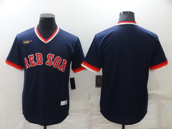 Men Boston Red Sox Navy Stitched Baseball jersey