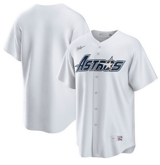 Men Houston Astros White Gold Star Cooperstown Stitched jersey