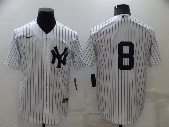 Men New York Yankees 8 Yogi Berra White Cool Base Stitched Baseball jersey