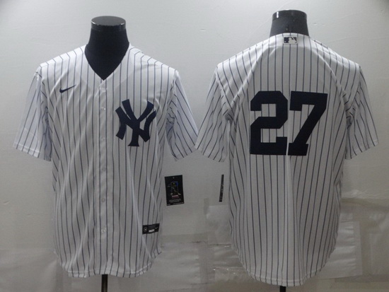 Men New York Yankees 27 Darrell Rasner White Cool Base Stitched Baseball jersey