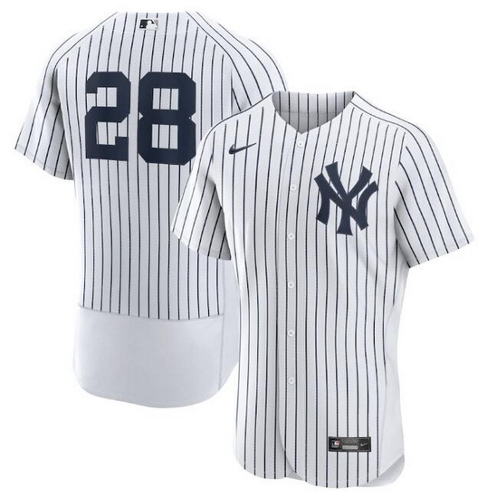 Men New York Yankees 28 Josh Donaldson White Flex Base Stitched jersey