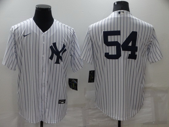 Men New York Yankees 54 Aroldis Chapman White Cool Base Stitched Baseball jersey