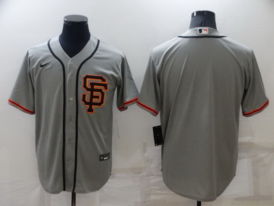 Men San Francisco Giants Blank Grey Cool Base Stitched jersey