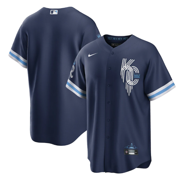 Men Kansas City Royals Blank 2022 Navy City Connect Cool Base Stitched jersey