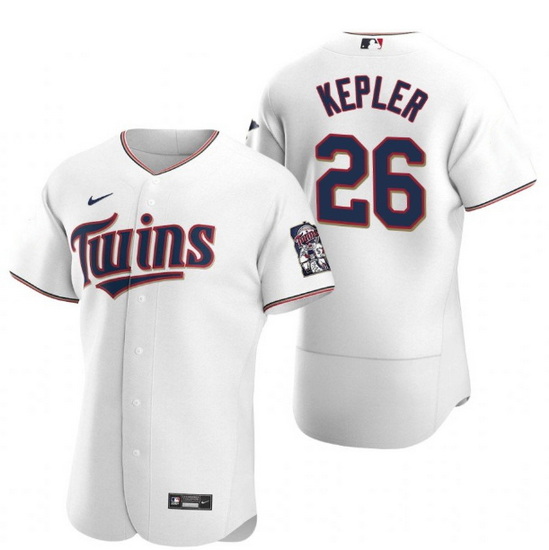 Men Minnesota Twins 26 Max Kepler White Flex Base Stitched Jerse