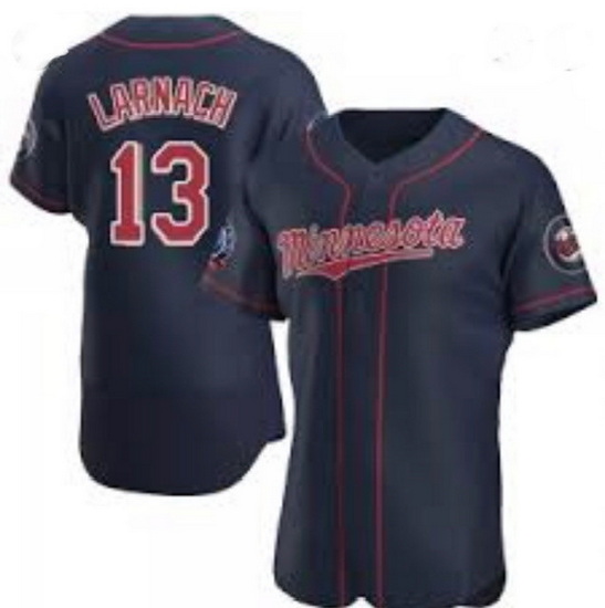 Minnesota Twins 13 Trevor Larnach Navy Jersey