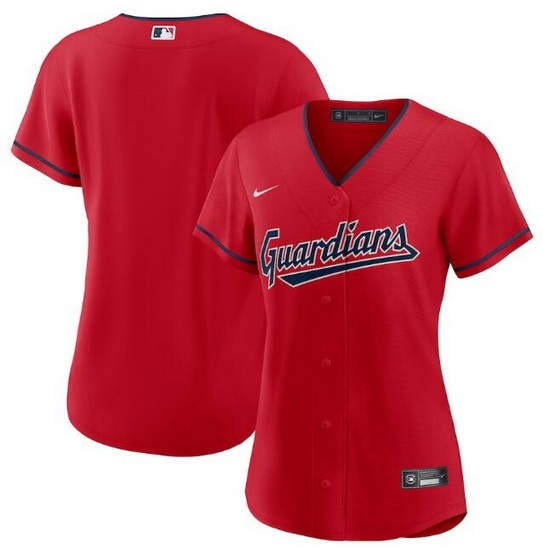 Women Cleveland Guardians Blank Stitched Baseball Jersey