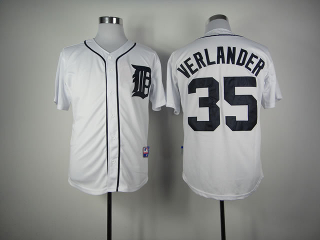 Men Detroit Tigers #35 Justin Verlander White 1984 Turn Back Jersey