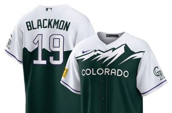 Men Nike Nike Colorado Rockies #19 Charlie Blackmon City Connect Stitched Baseball Jersey