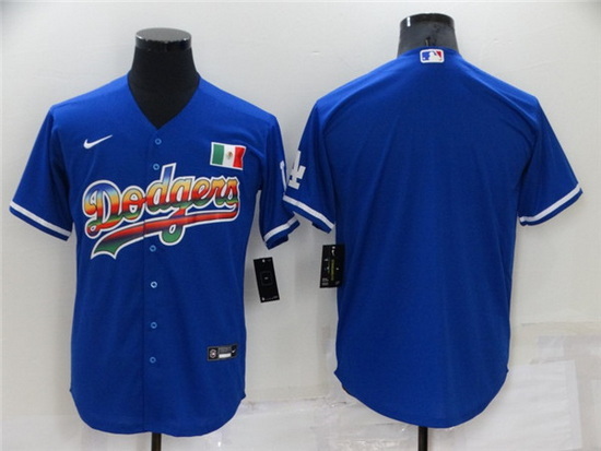 Men Los Angeles Dodgers Blank Royal Stitched Baseball Jerseys