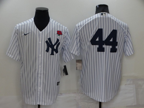 Men New York Yankees 44 Reggie Jackson White Cool Base Stitched Baseball Jersey