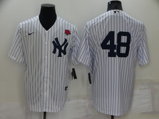 Men New York Yankees 48 Anthony Rizzo White Cool Base Stitched Baseball Jerseys