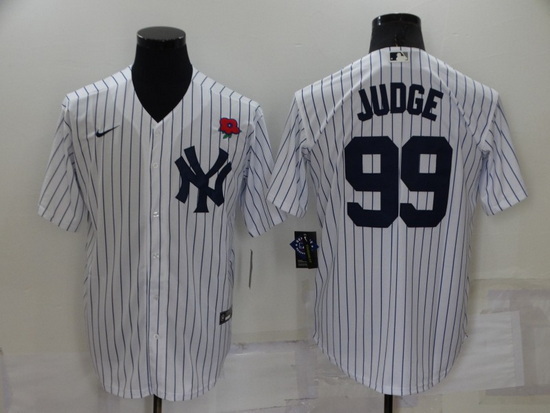 Men New York Yankees 99 Aaron Judge White Cool Base Stitched Baseball Jersey