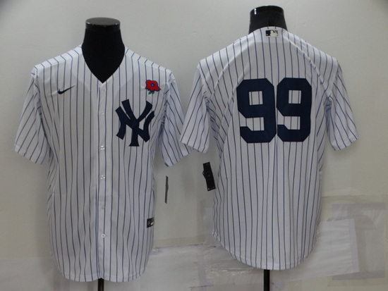 Men New York Yankees 99 Aaron Judge White Cool Base Stitched Baseball Jerseys