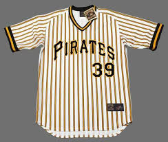 Men Pittsburgh Pirates #39 Dave Parker White Pinstripe Throwback Jersey