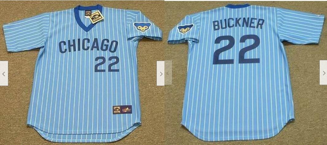 Men Chicago Cubs #22 Bill Buckner1978 Cooperstown Throwback Baseball Jersey