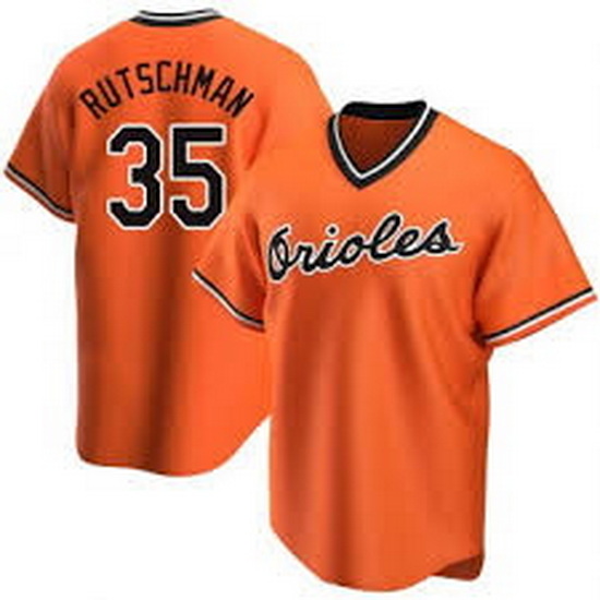 Baltimore Orioles 35 RutschmanOrange Jersey