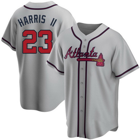 Youth Replica Michael Harris II Atlanta Braves Gray Road Jersey