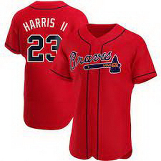 Women's Atlanta Braves Michael Harris II Authentic Red Alternate Jersey