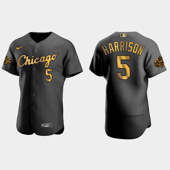 Men Chicago White Sox Josh Harrison 2022 Mlb All Star Game Authentic Black Men Jersey