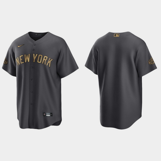 Men New York Yankees 2022 Mlb All Star Game Charcoal  Jersey