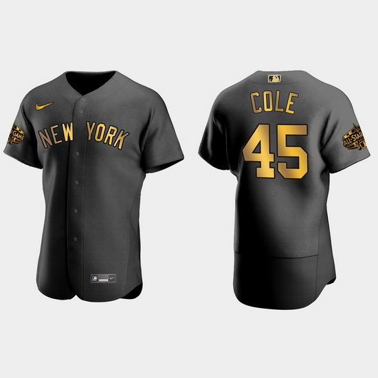 Men New York Yankees Gerrit Cole 2022 Mlb All Star Game Black Men Jersey