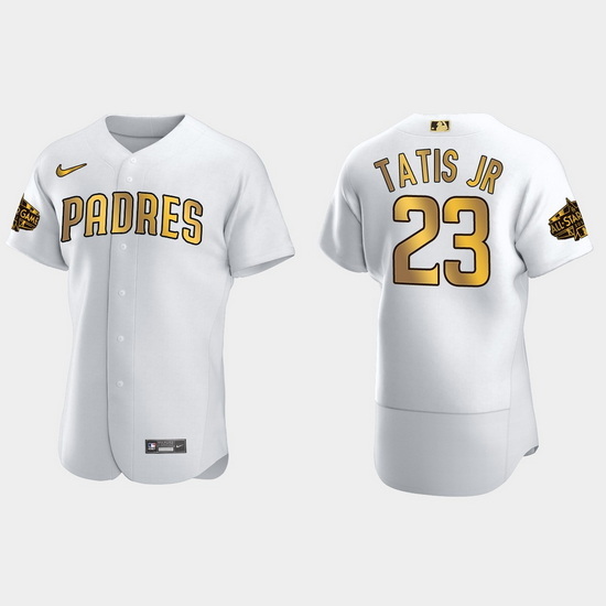 Men San Diego Padres Fernando Tatis Jr. 2022 Mlb All Star Game White Gold Men Jersey