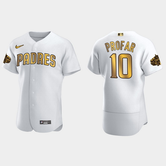 Men San Diego Padres Jurickson Profar 2022 Mlb All Star Game White Gold Men Jersey