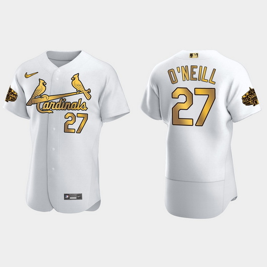 Men St.Louis Cardinals Tyler O'Neill 2022 Mlb All Star Game White Gold Men Jersey