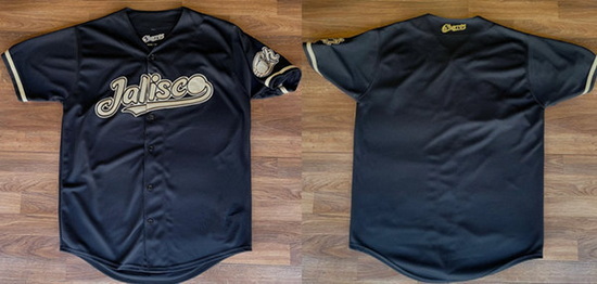 Men Charros De Jalisco Blank Black Stitched Baseball Jersey