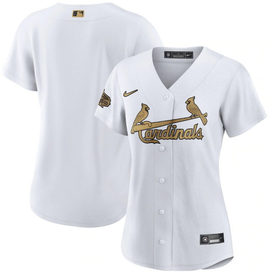 Women St  Louis St.Louis Cardinals Blank 2022 All Star White Stitched Baseball Jersey