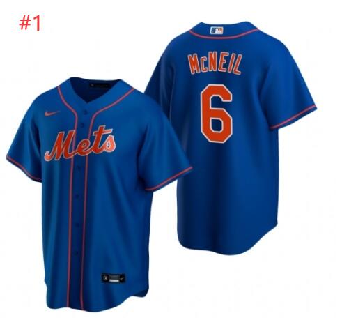 Mens Nike New York Mets 1 Jeff McNeil Royal Alternate Stitched Baseball Jersey