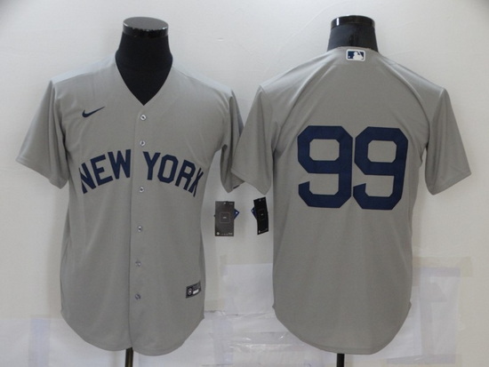 Youth New York Yankees 99 Aaron Judge 2021 Grey Jersey