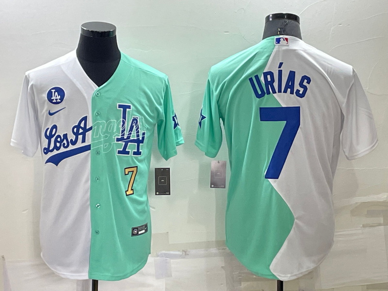 Men Los Angeles Dodgers 7 Julio Ur EDas 2022 All Star White Gree