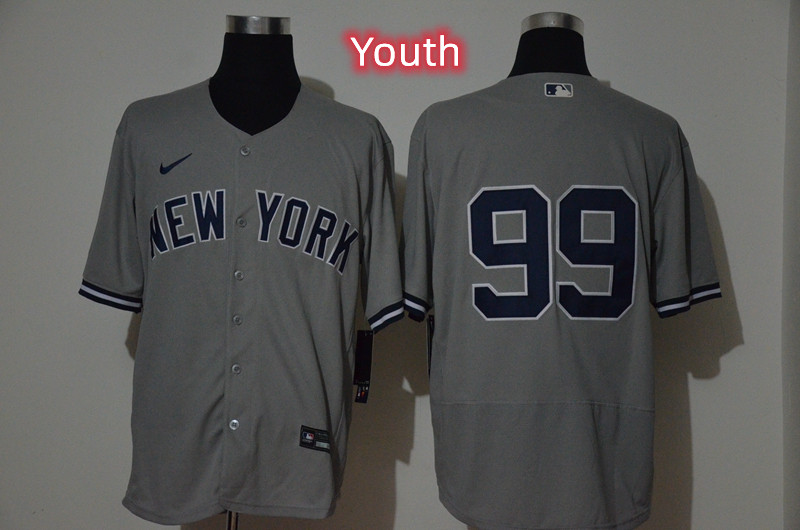 Youth Yankees 99 Aaron Judge Gray Jersey