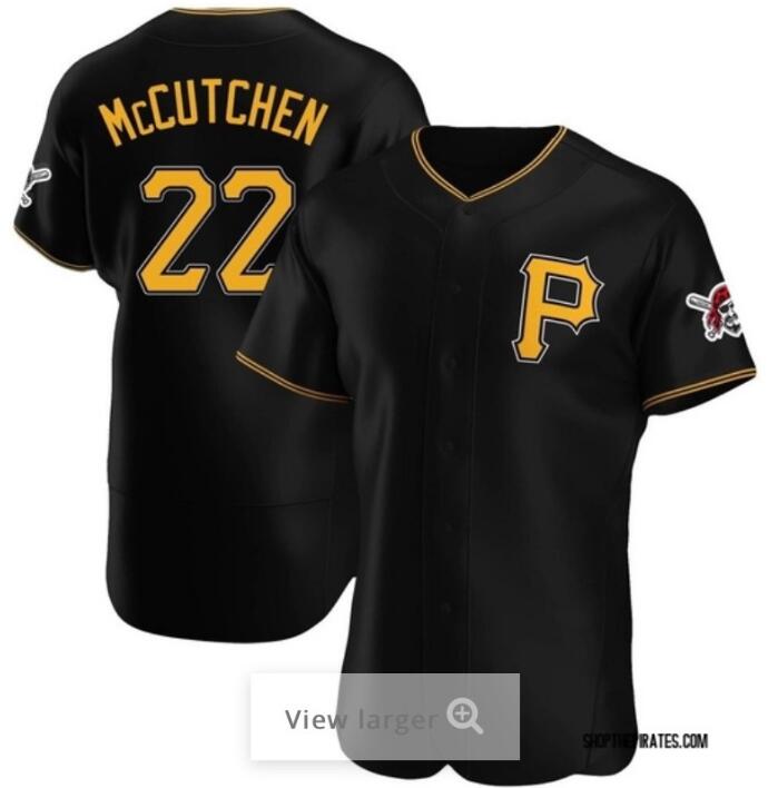 Men Nike Pittsburgh Pirates Andrew McCutchen #22 Black Home Flexbase Stitched Jersey