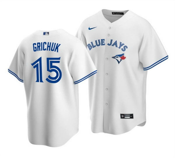 Men Toronto Blue Jays 15 Whit Merrifield White Cool Base Stitched Jersey