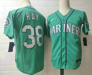 Men Seattle Mariners 38 Robbie Ray Green Stitched MLB Flex Base Nike Jersey