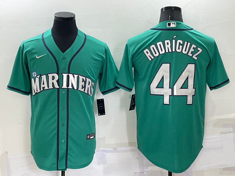 Men Seattle Mariners 44 Julio Rodriguez Ray Green Stitched MLB Cool Base Nike Jersey