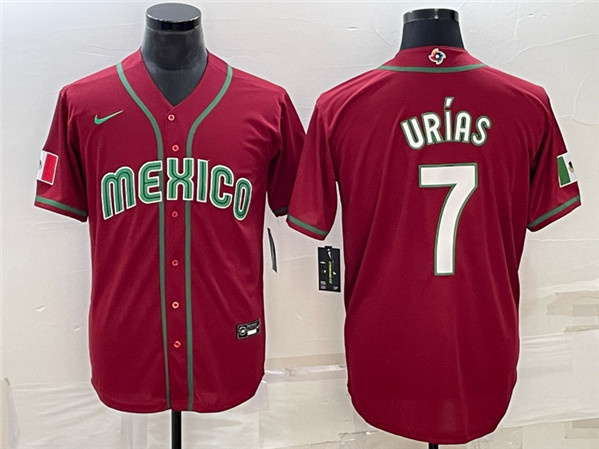 Men Mexico Baseball ACTIVE PLAYER Custom Red World Baseball Classic Stitched Jersey