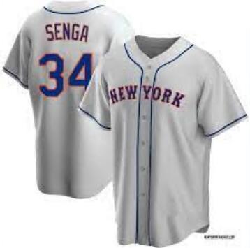 Men Nike New York Mets Kodai Senga #34 Gray Stitched FLexbase MLB Jersey