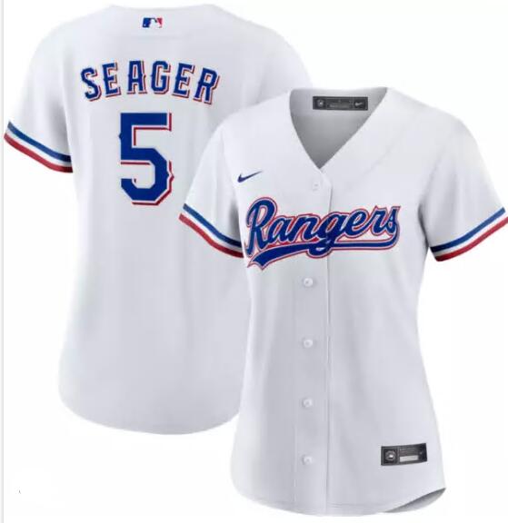 Women Texas Rangers Corey Seager Nike Whitel Stitched Player Jersey