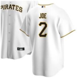 Men Pittsburgh Pirates Connor Joe #2 Nike White Stitched MLB Jersey