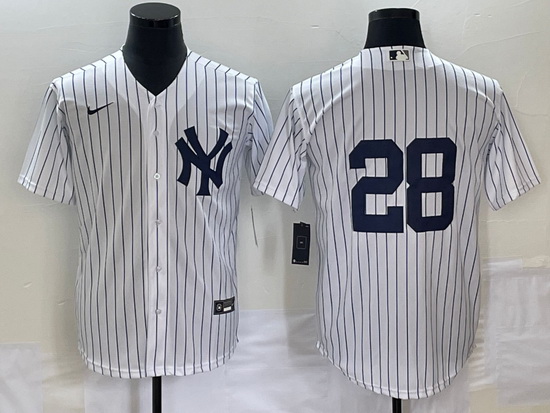 Men's New York Yankees #28 Josh Donaldson No Name White Cool Bas